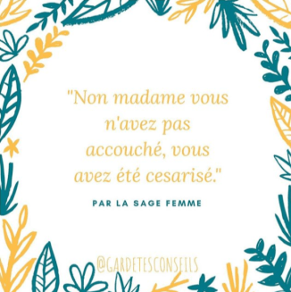 instagram garde tes conseils césarienne